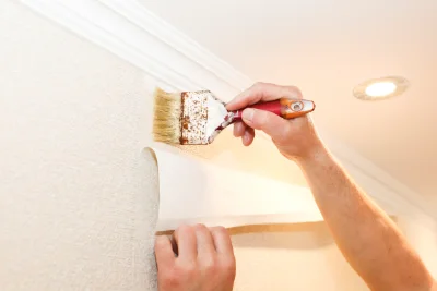 Pose de papier peint à Sentelie — revêtements muraux et toiles de verre